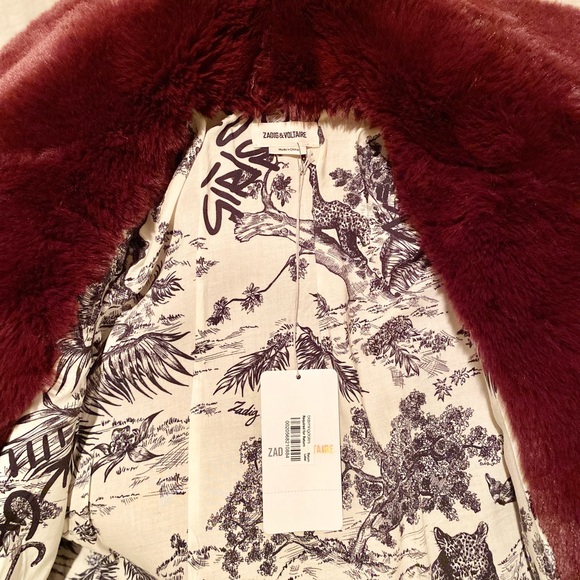 Zadig & Voltaire faux fur coat - Picture 3 of 9
